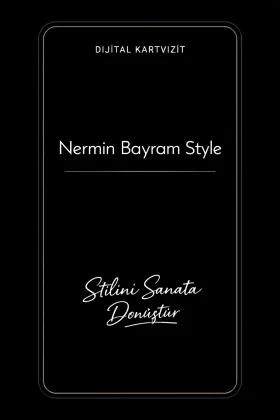 Nermin Bayram Style dijital kartvizit